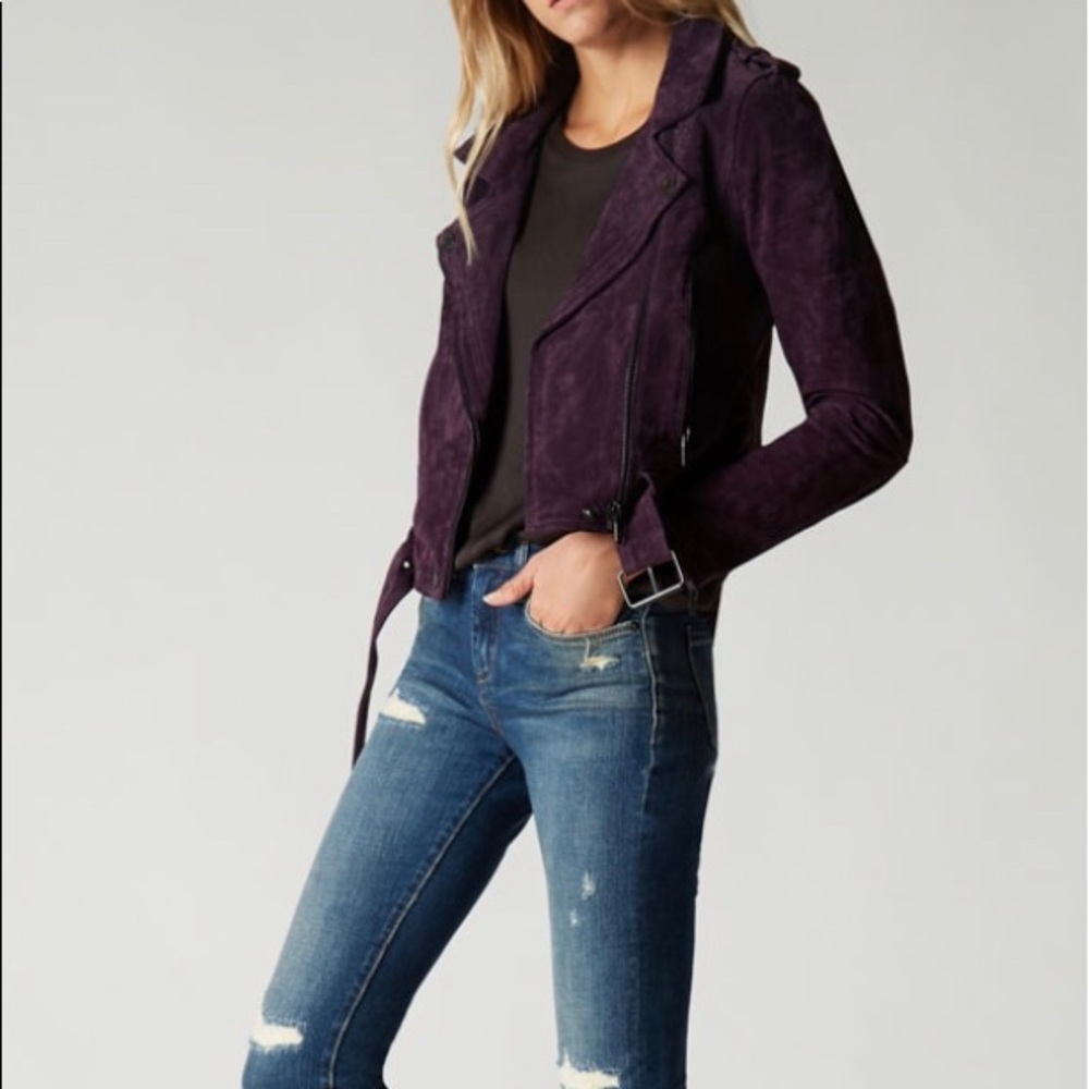 BlankNYC Purple Twilight Suede Jacket